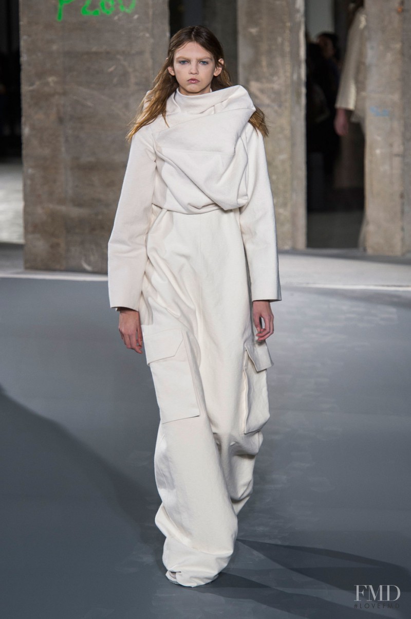 Molly Bair featured in  the Rick Owens Mastodon fashion show for Autumn/Winter 2016