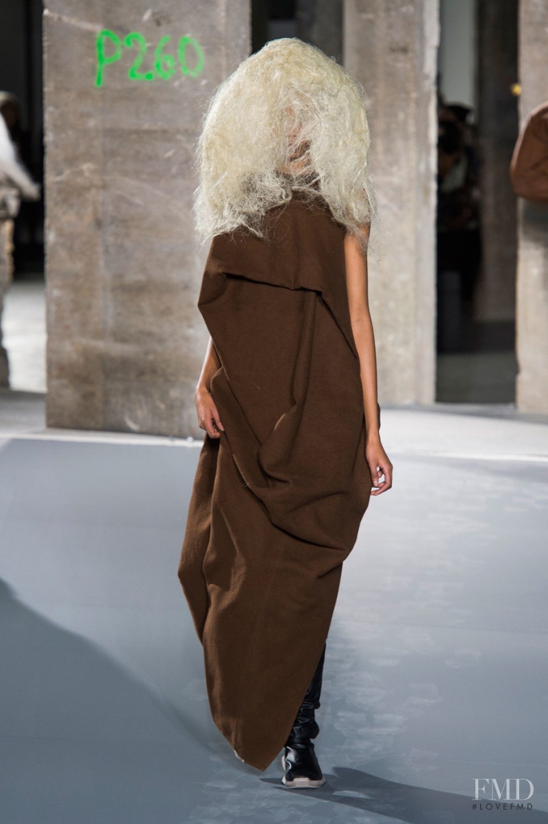 Hannah Shakespeare featured in  the Rick Owens Mastodon fashion show for Autumn/Winter 2016