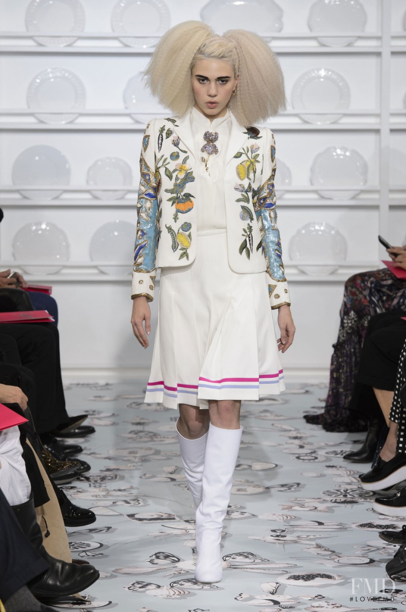 Julia Cumming featured in  the Schiaparelli fashion show for Spring/Summer 2016