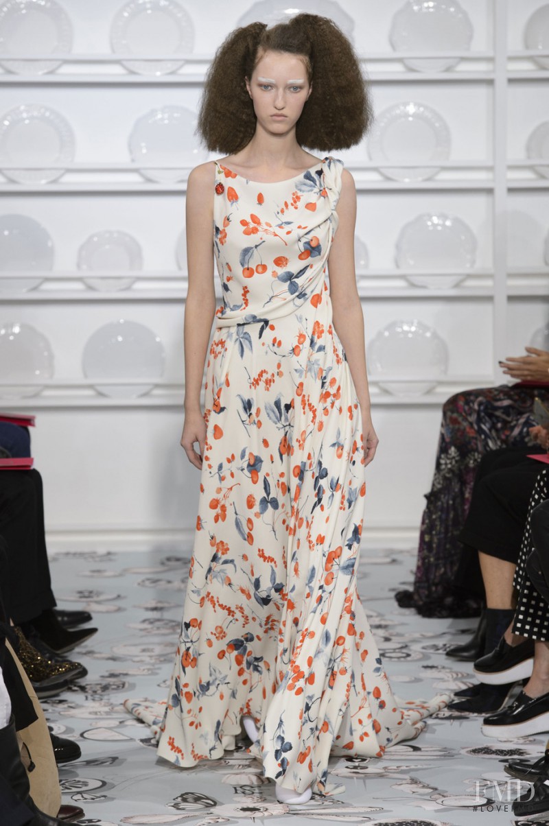 Liza Ostanina featured in  the Schiaparelli fashion show for Spring/Summer 2016