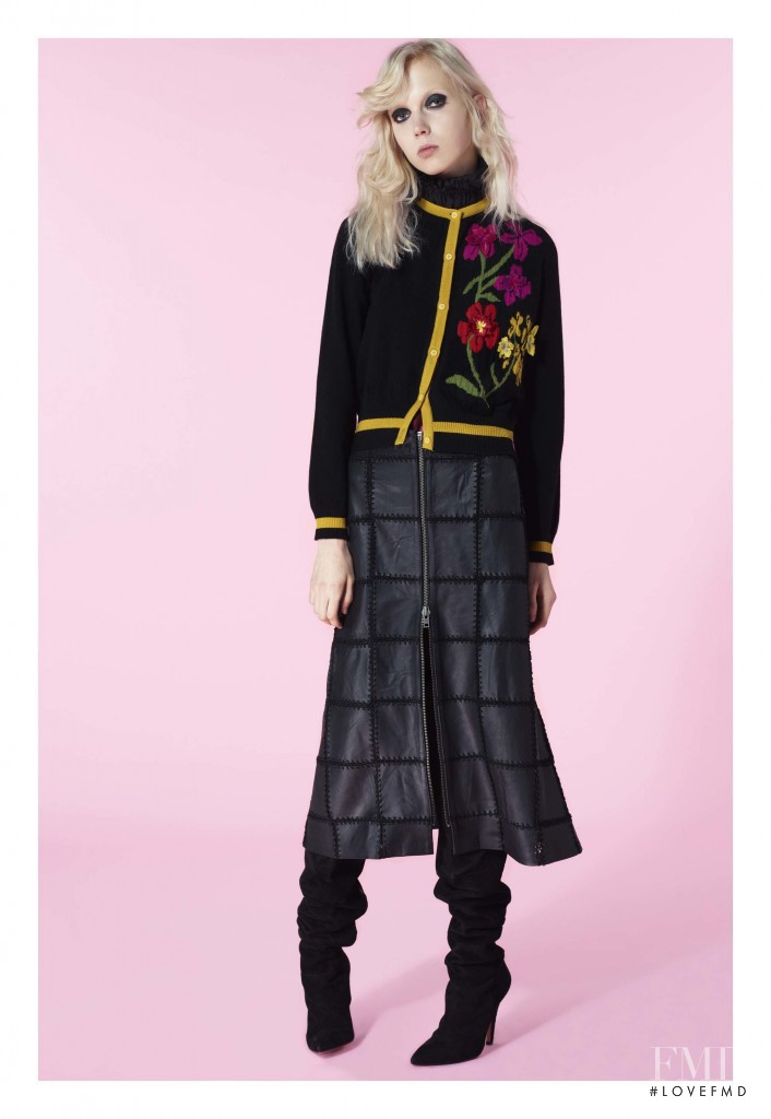 Cheyenne Keuben featured in  the Preen Line fashion show for Pre-Fall 2016