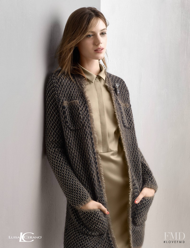 Esther Heesch featured in  the Luisa Cerano advertisement for Autumn/Winter 2015