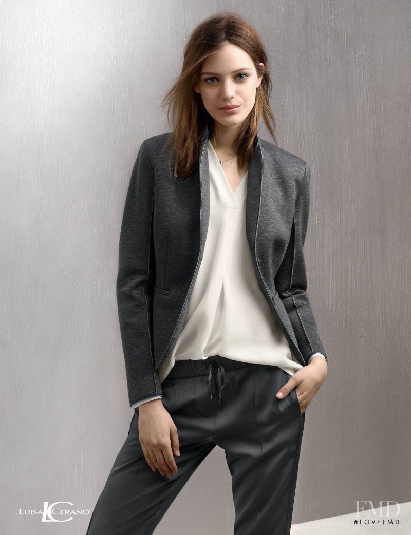 Esther Heesch featured in  the Luisa Cerano advertisement for Autumn/Winter 2015