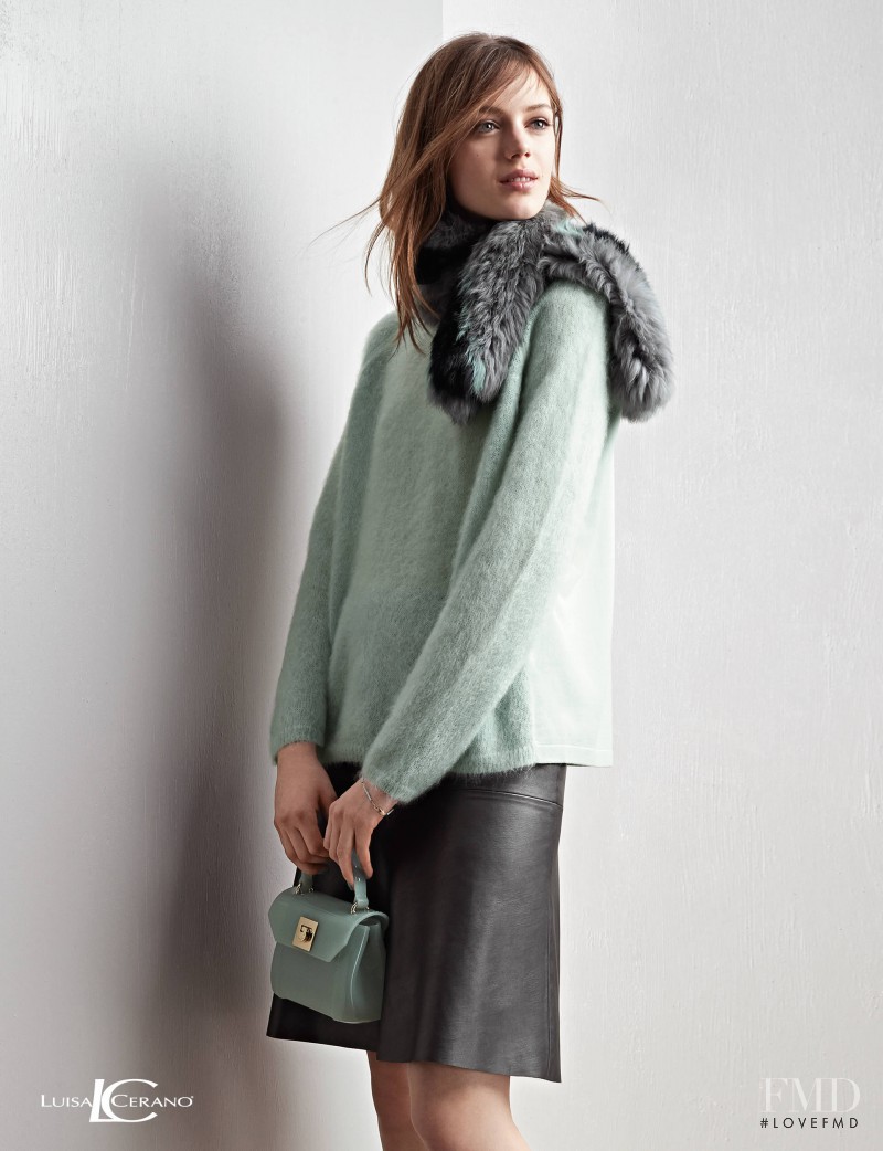 Esther Heesch featured in  the Luisa Cerano advertisement for Autumn/Winter 2015