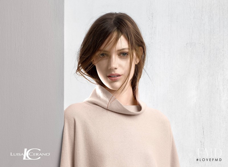 Esther Heesch featured in  the Luisa Cerano advertisement for Autumn/Winter 2015