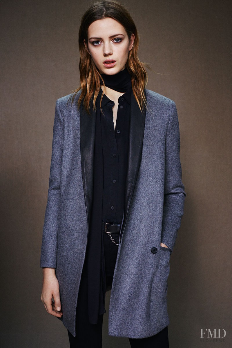 Esther Heesch featured in  the AllSaints lookbook for Pre-Spring 2015