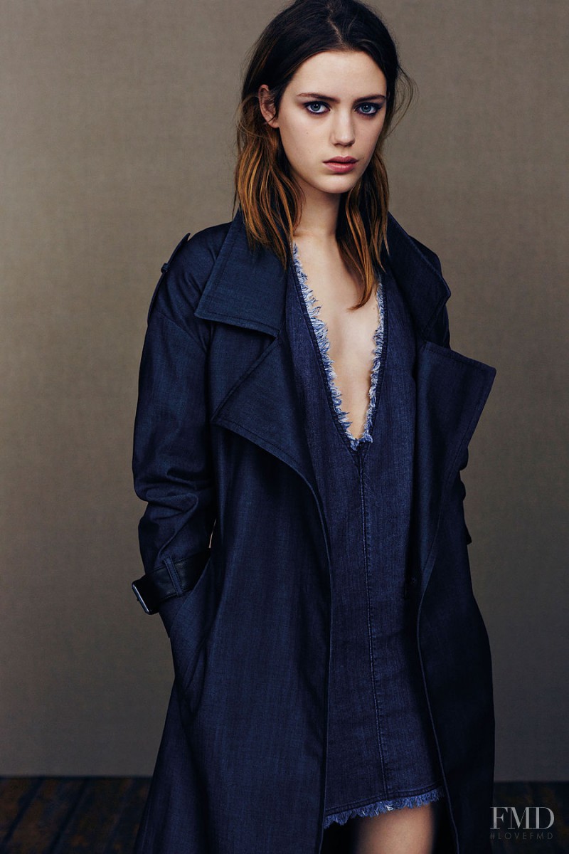 Esther Heesch featured in  the AllSaints lookbook for Spring 2015