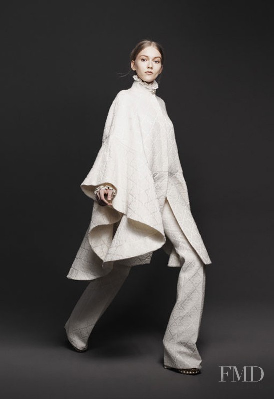 Katerina Ryabinkina featured in  the Alexander McQueen lookbook for Autumn/Winter 2013