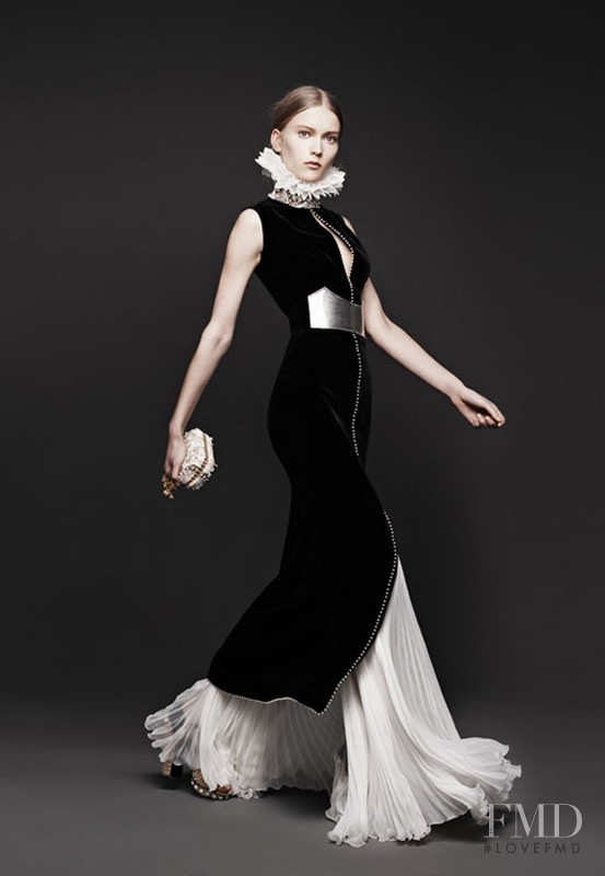 Katerina Ryabinkina featured in  the Alexander McQueen lookbook for Autumn/Winter 2013