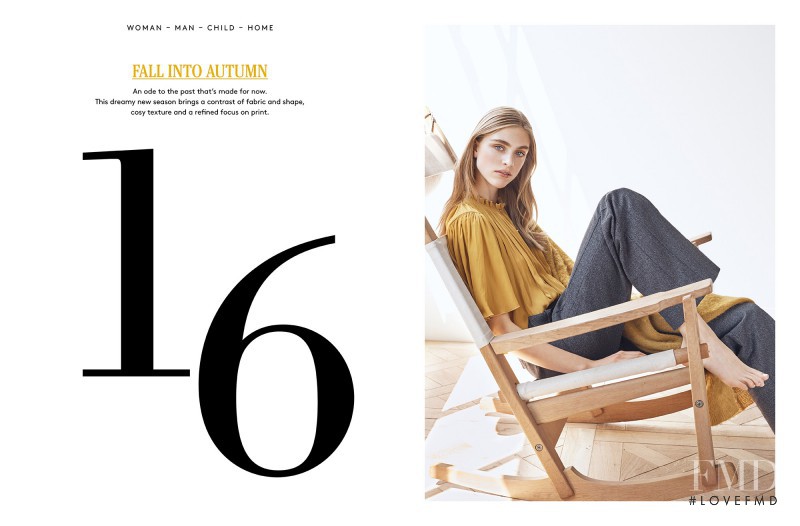 Esther Heesch featured in  the Country Road catalogue for Fall 2016