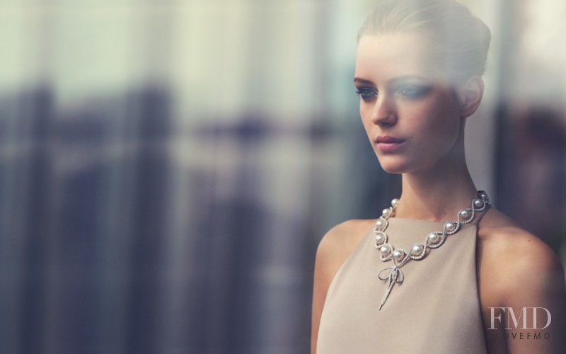 Esther Heesch featured in  the Mikimoto advertisement for Autumn/Winter 2015