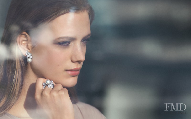 Esther Heesch featured in  the Mikimoto advertisement for Autumn/Winter 2015