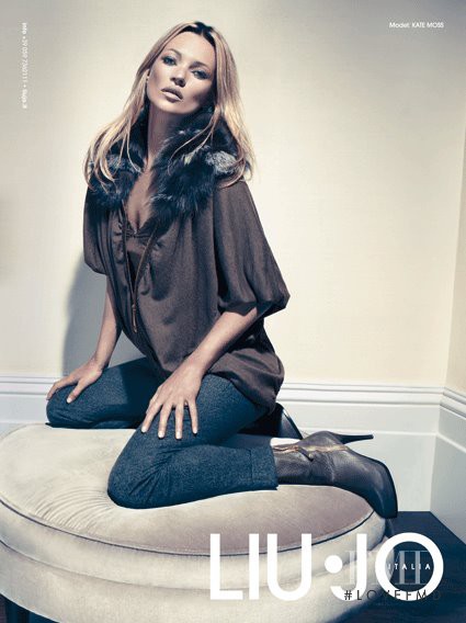 Kate Moss featured in  the Liu Jo advertisement for Autumn/Winter 2011