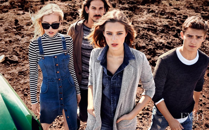 Esther Heesch featured in  the s.Oliver Denim advertisement for Spring/Summer 2016