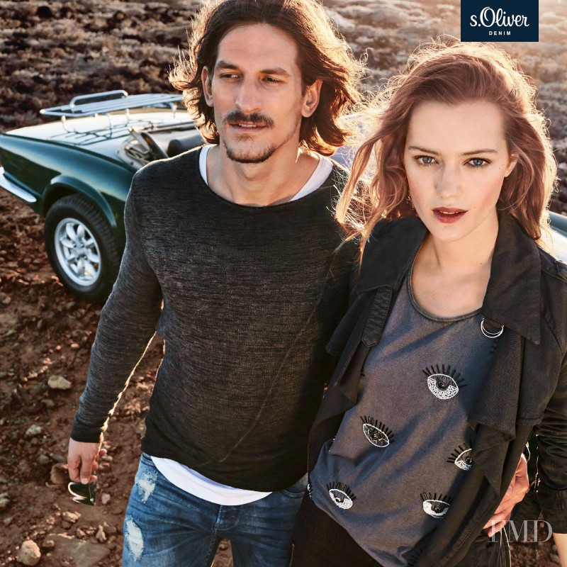 Esther Heesch featured in  the s.Oliver Denim advertisement for Spring/Summer 2016