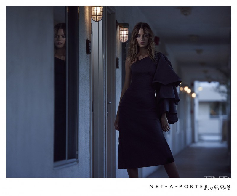 Esther Heesch featured in  the Net-a-Porter advertisement for Spring/Summer 2016