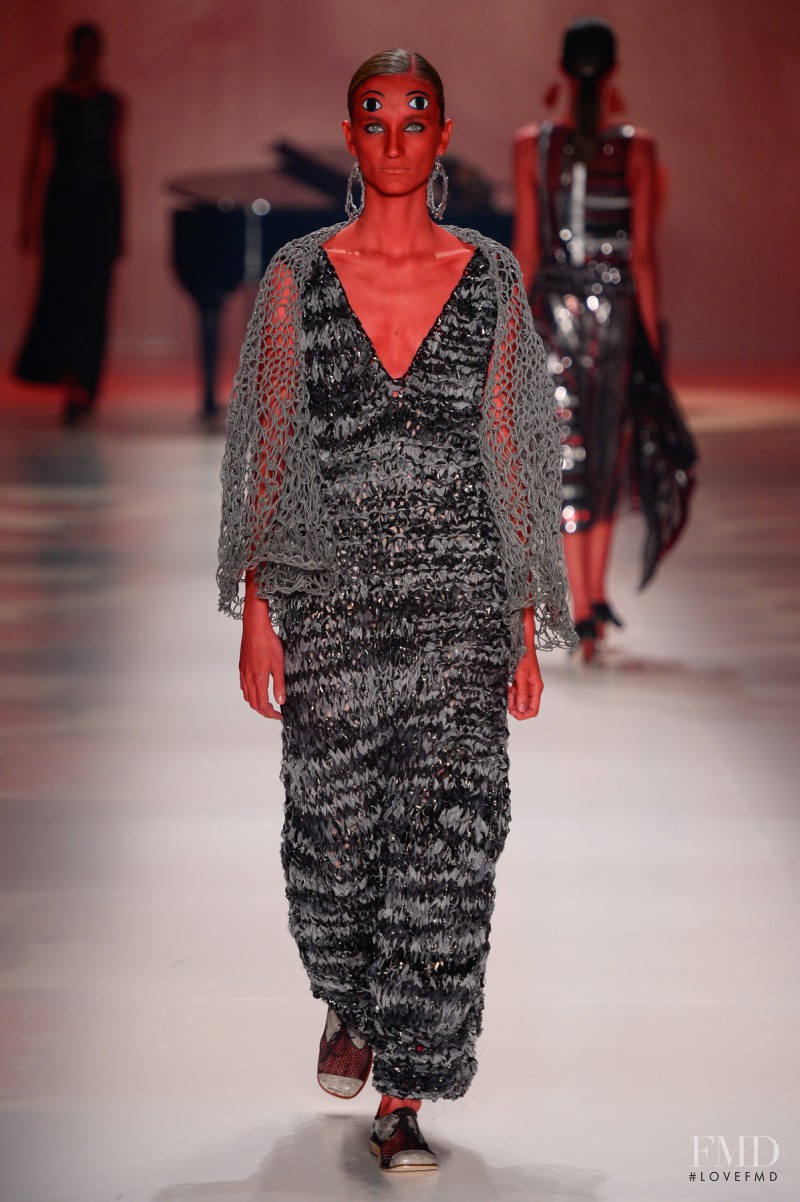 Marina Heiden featured in  the Ronaldo Fraga fashion show for Autumn/Winter 2015