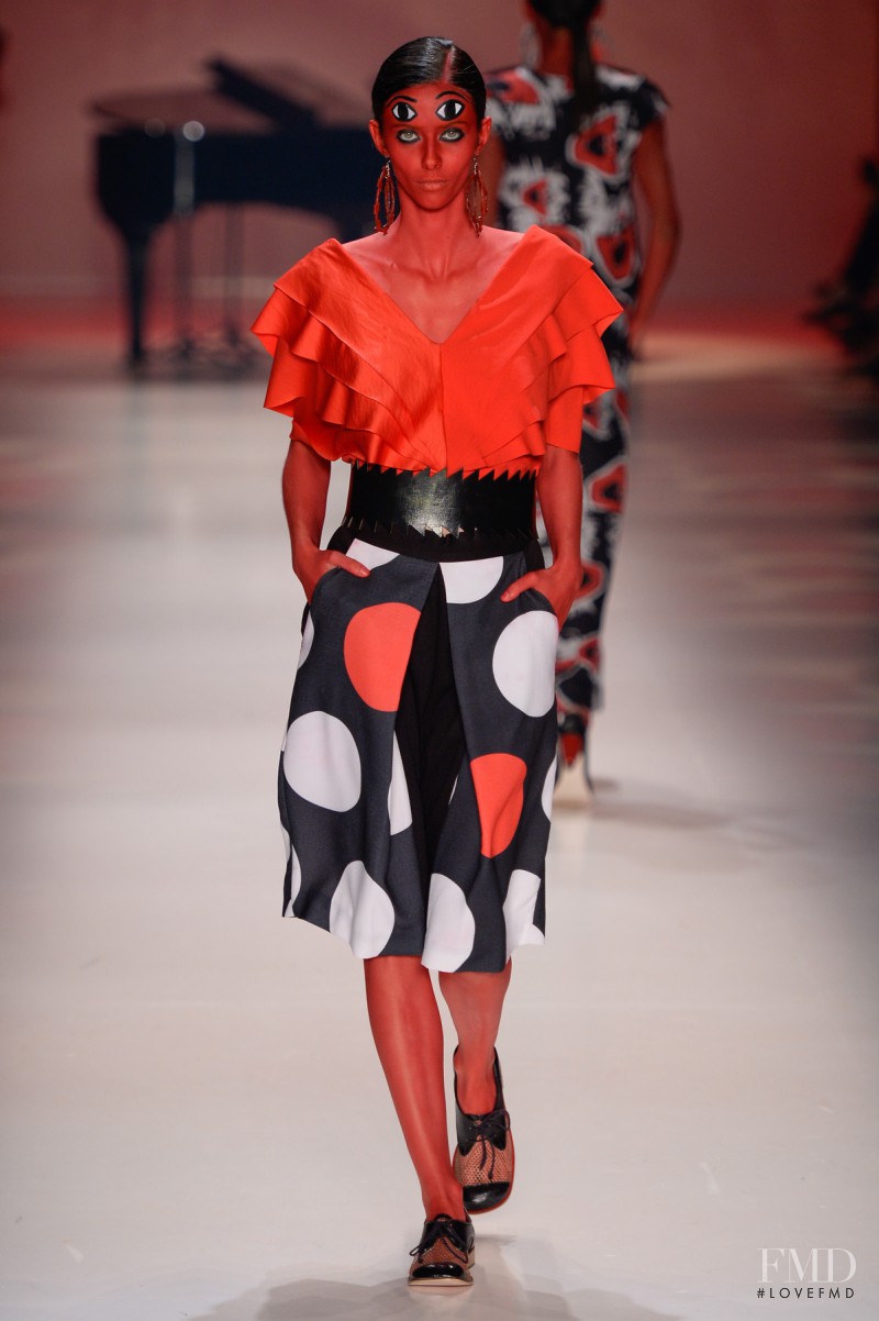 Clara Knorick featured in  the Ronaldo Fraga fashion show for Autumn/Winter 2015