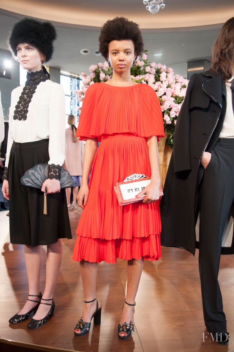 Poppy Okotcha featured in  the Kate Spade New York fashion show for Autumn/Winter 2016