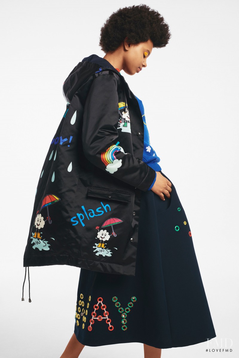 Poppy Okotcha featured in  the Mira Mikati fashion show for Autumn/Winter 2016