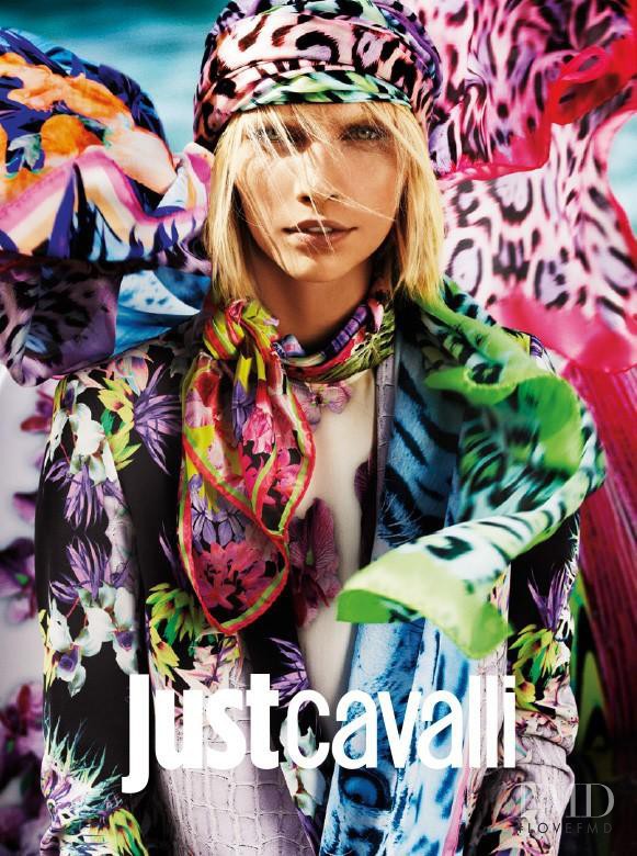 Aline Weber featured in  the Just Cavalli advertisement for Spring/Summer 2013