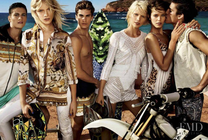 Aline Weber featured in  the Just Cavalli advertisement for Spring/Summer 2013