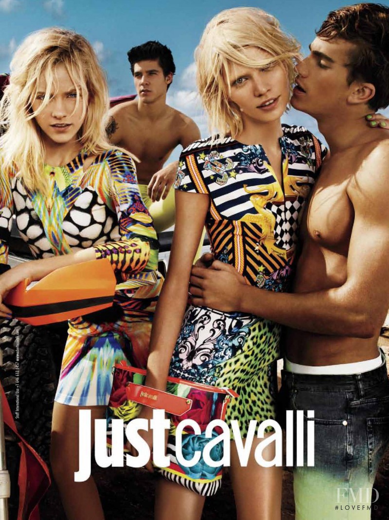 Aline Weber featured in  the Just Cavalli advertisement for Spring/Summer 2013