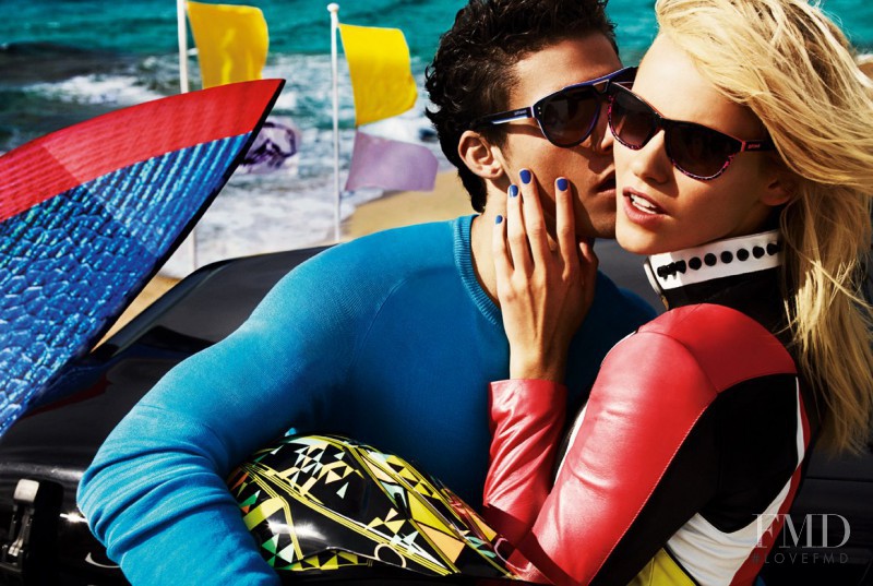 Ginta Lapina featured in  the Just Cavalli advertisement for Spring/Summer 2013