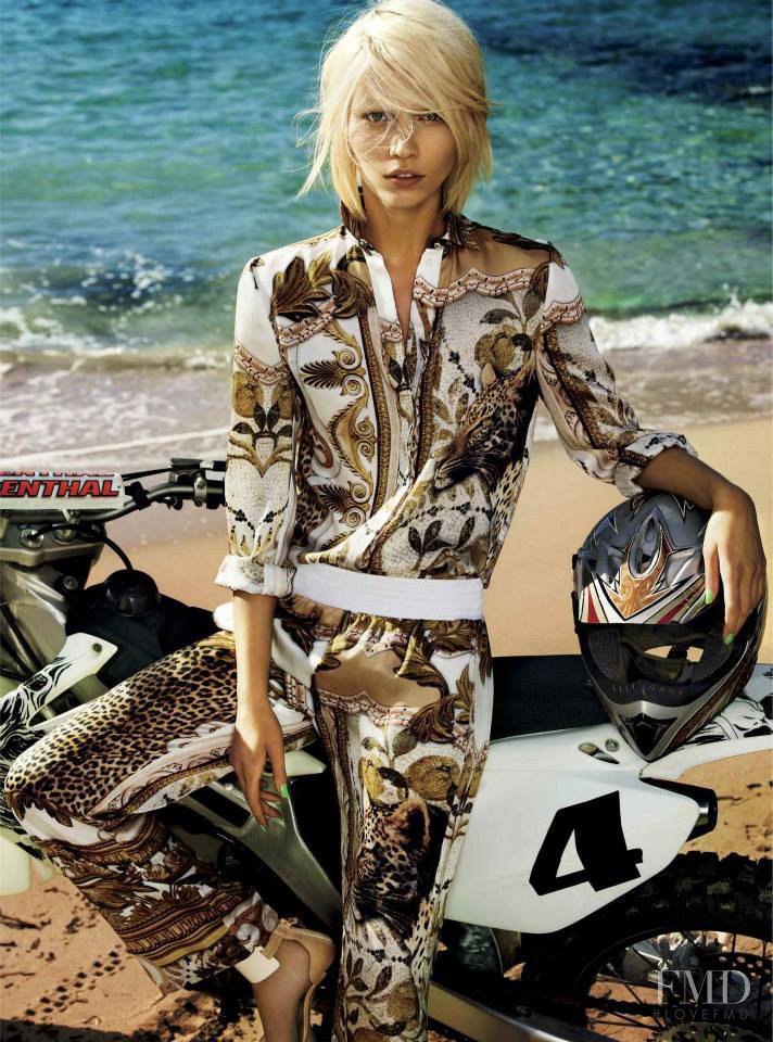 Aline Weber featured in  the Just Cavalli advertisement for Spring/Summer 2013