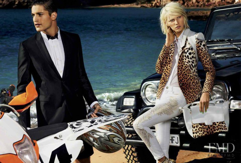 Aline Weber featured in  the Just Cavalli advertisement for Spring/Summer 2013