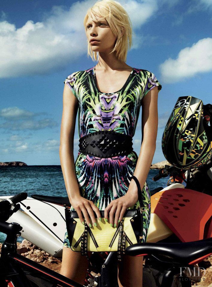 Aline Weber featured in  the Just Cavalli advertisement for Spring/Summer 2013