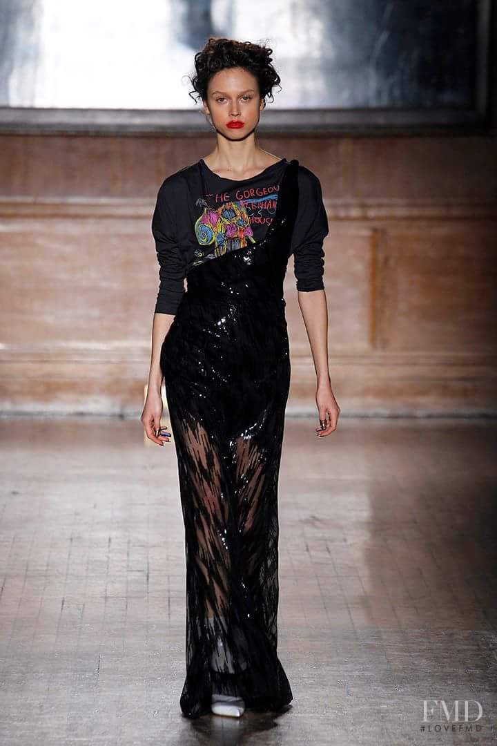 Pavlina Eneva featured in  the Vivienne Westwood Red Label fashion show for Autumn/Winter 2016