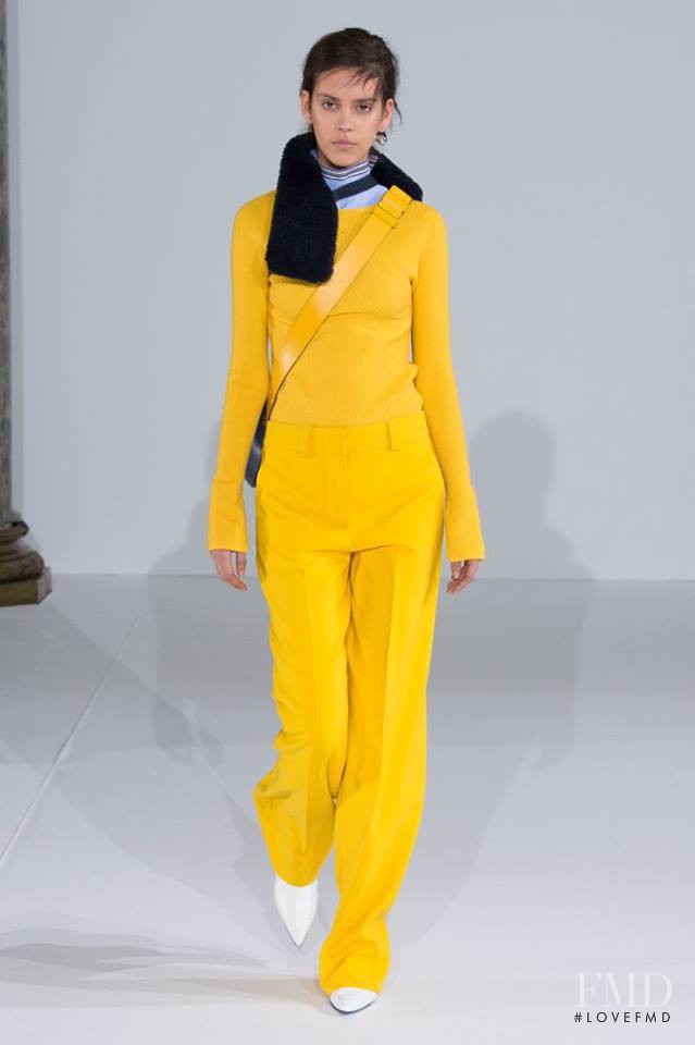 Nirvana Naves featured in  the Cedric Charlier fashion show for Autumn/Winter 2016