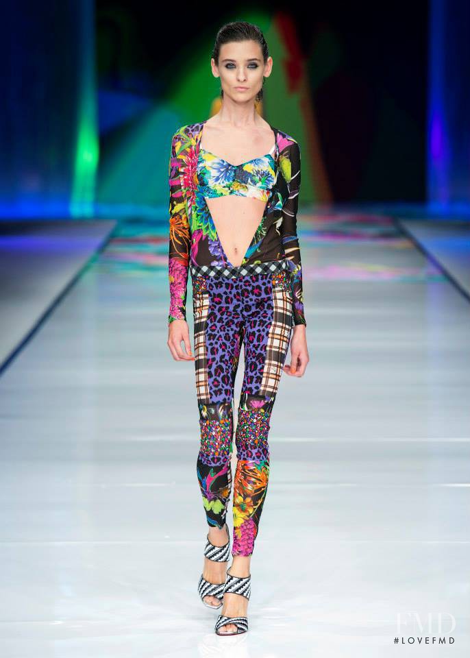Carolina Thaler featured in  the Just Cavalli fashion show for Spring/Summer 2014