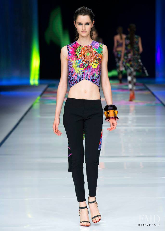 Mackenzie Drazan featured in  the Just Cavalli fashion show for Spring/Summer 2014