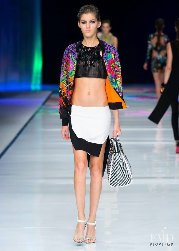 Valery Kaufman featured in  the Just Cavalli fashion show for Spring/Summer 2014
