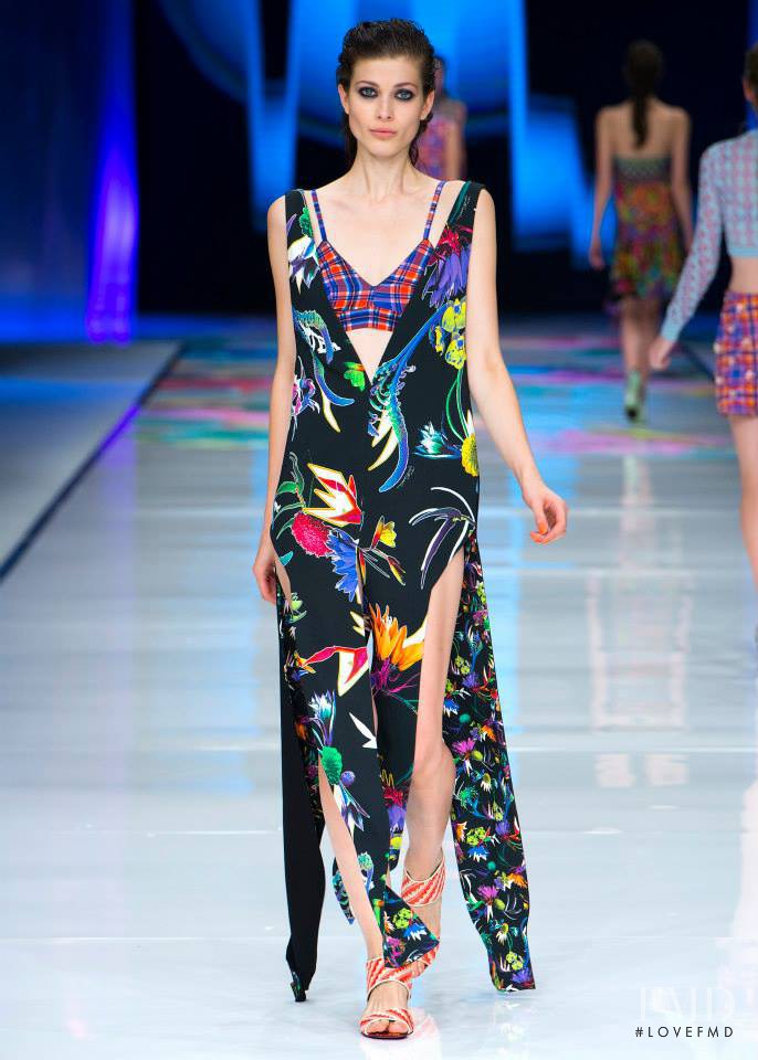 Larissa Hofmann featured in  the Just Cavalli fashion show for Spring/Summer 2014