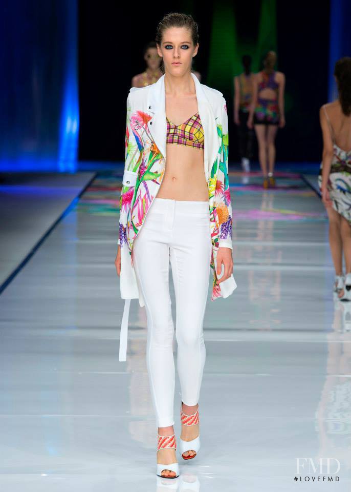 Logan Patterson featured in  the Just Cavalli fashion show for Spring/Summer 2014