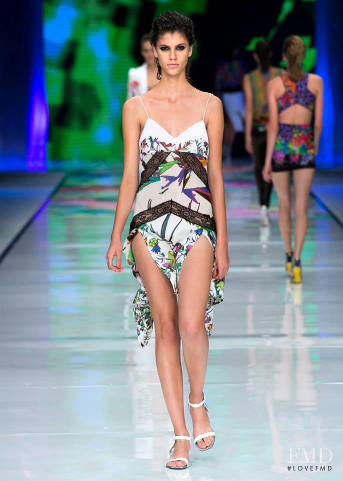 Antonina Petkovic featured in  the Just Cavalli fashion show for Spring/Summer 2014
