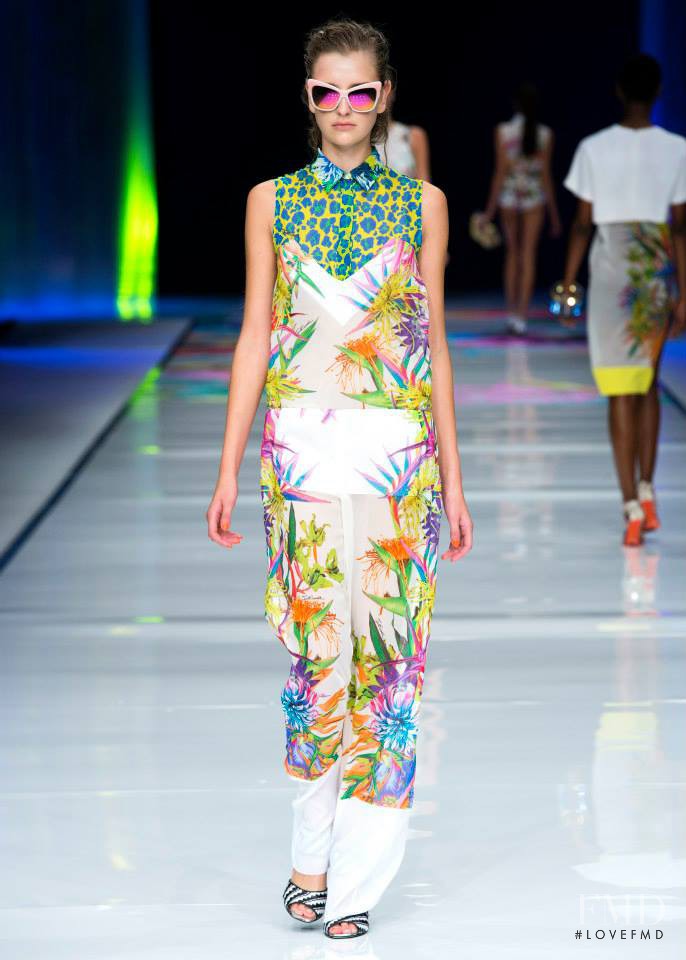 Ieva Palionyte featured in  the Just Cavalli fashion show for Spring/Summer 2014