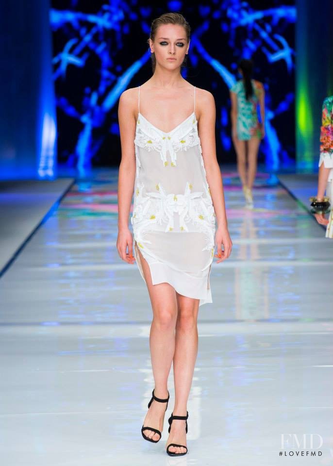 Daga Ziober featured in  the Just Cavalli fashion show for Spring/Summer 2014
