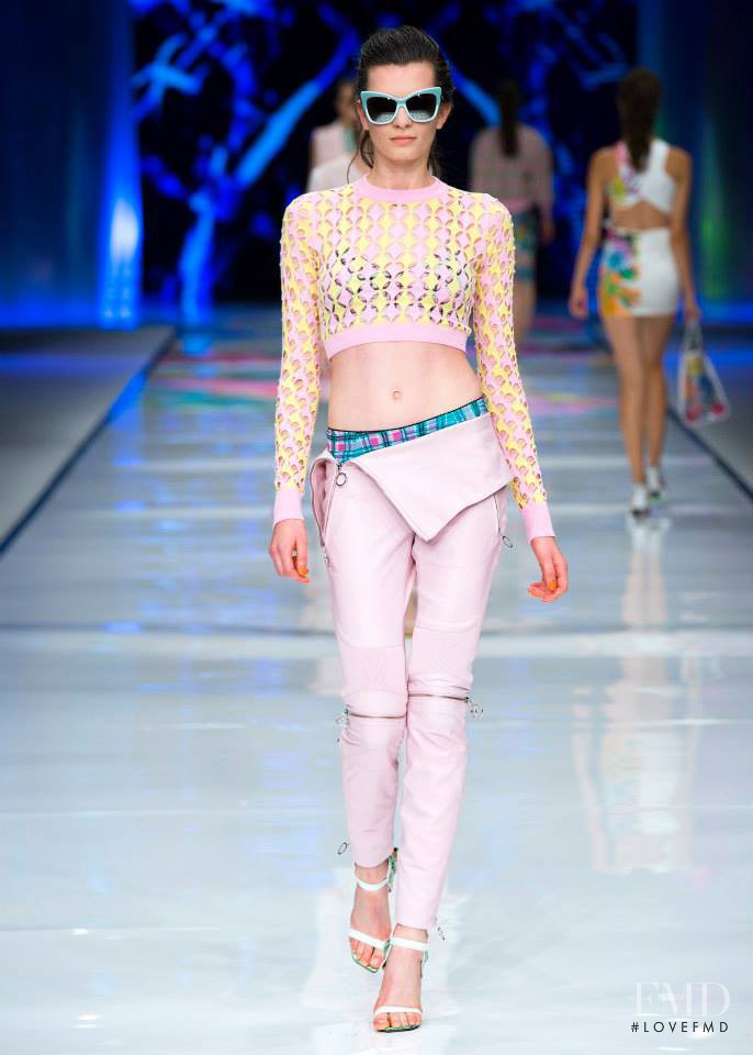 Nouk Torsing featured in  the Just Cavalli fashion show for Spring/Summer 2014
