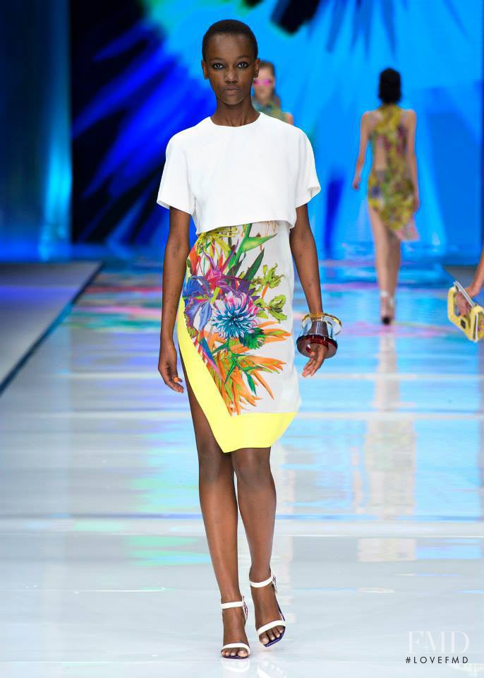 Herieth Paul featured in  the Just Cavalli fashion show for Spring/Summer 2014