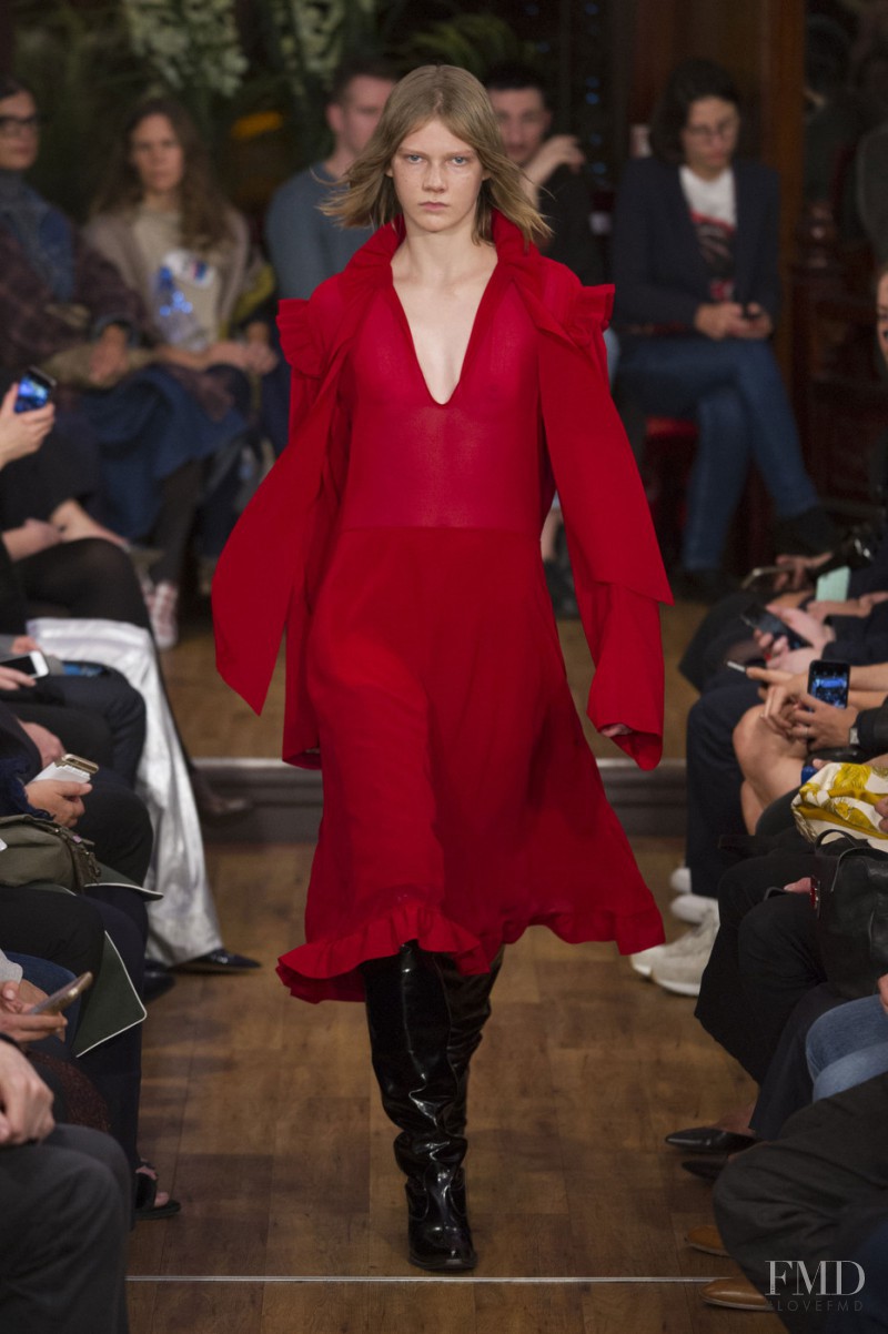 Marland Backus featured in  the Vetements fashion show for Spring/Summer 2016