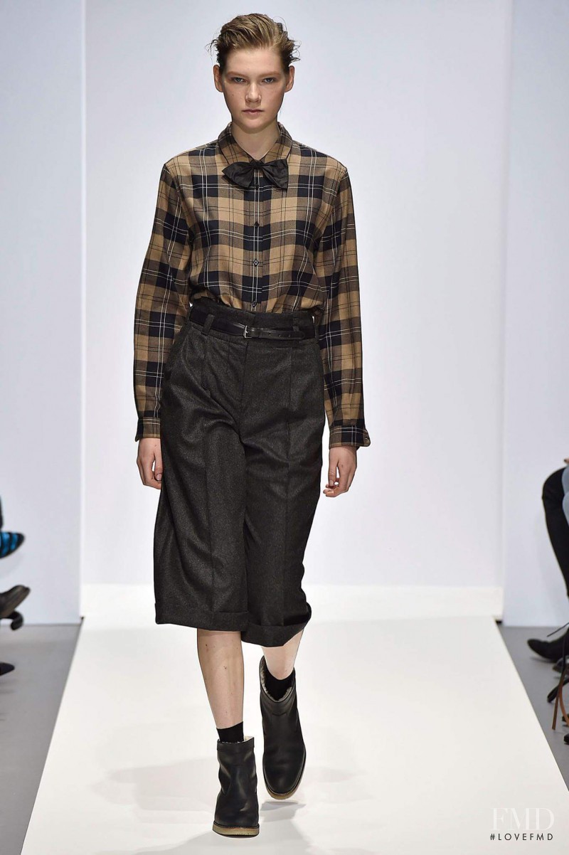 Marland Backus featured in  the Margaret Howell fashion show for Autumn/Winter 2016