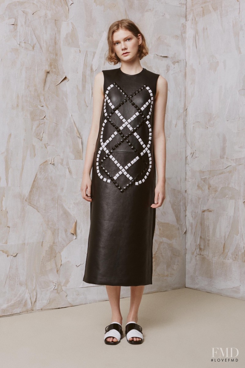 Marland Backus featured in  the EDUN fashion show for Resort 2016