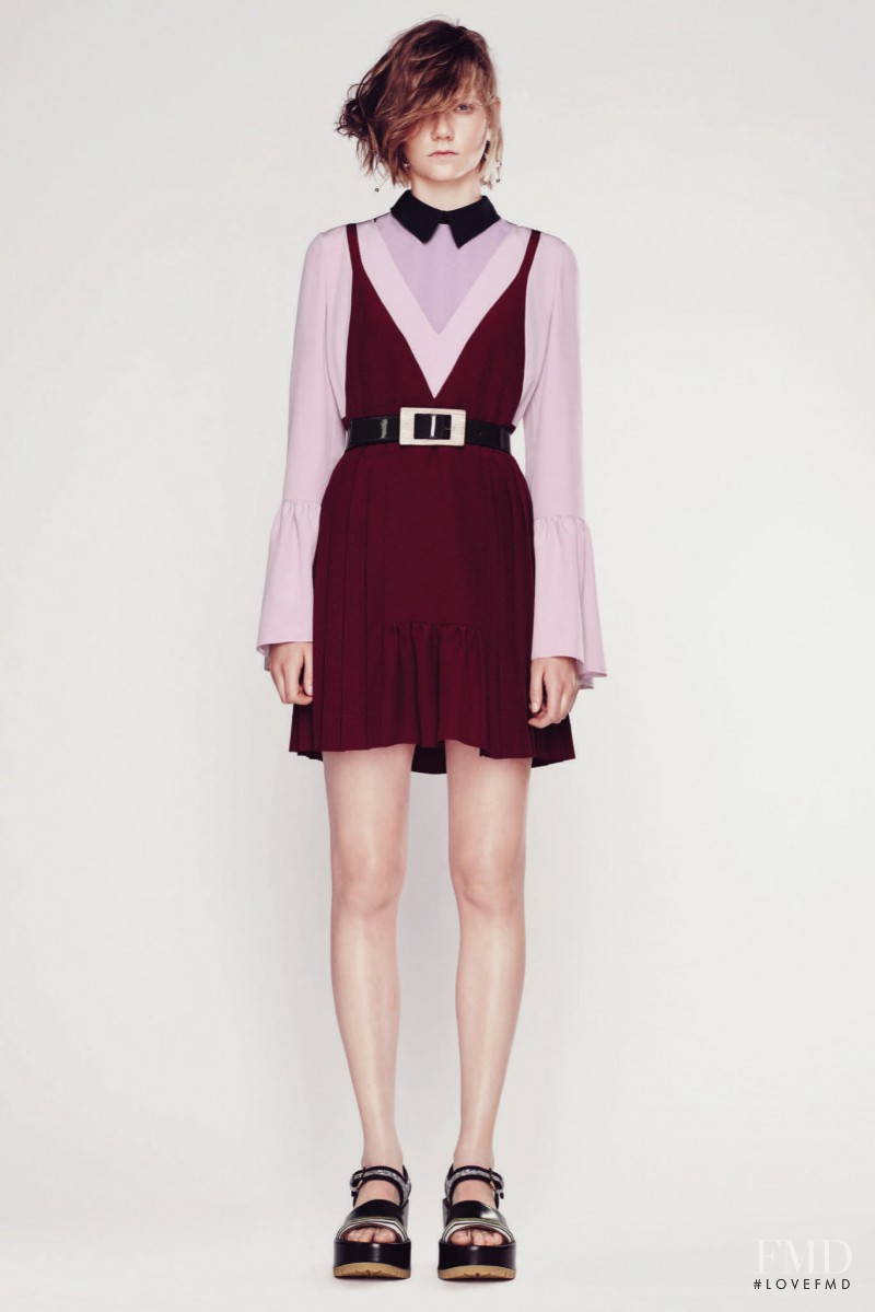 Marland Backus featured in  the Marni fashion show for Resort 2016