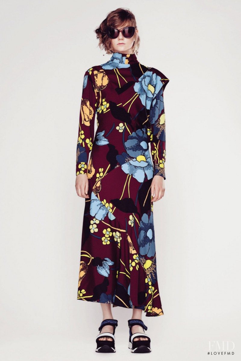 Marland Backus featured in  the Marni fashion show for Resort 2016