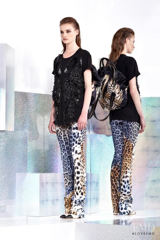 Marine Van Outryve featured in  the Just Cavalli fashion show for Resort 2014