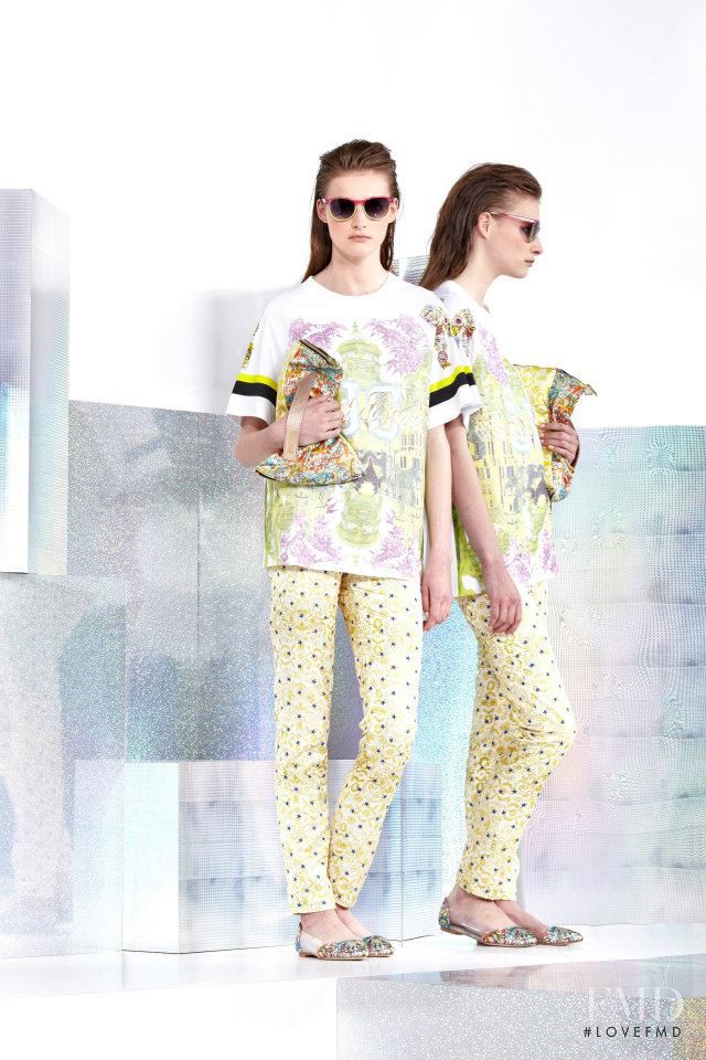 Marine Van Outryve featured in  the Just Cavalli fashion show for Resort 2014